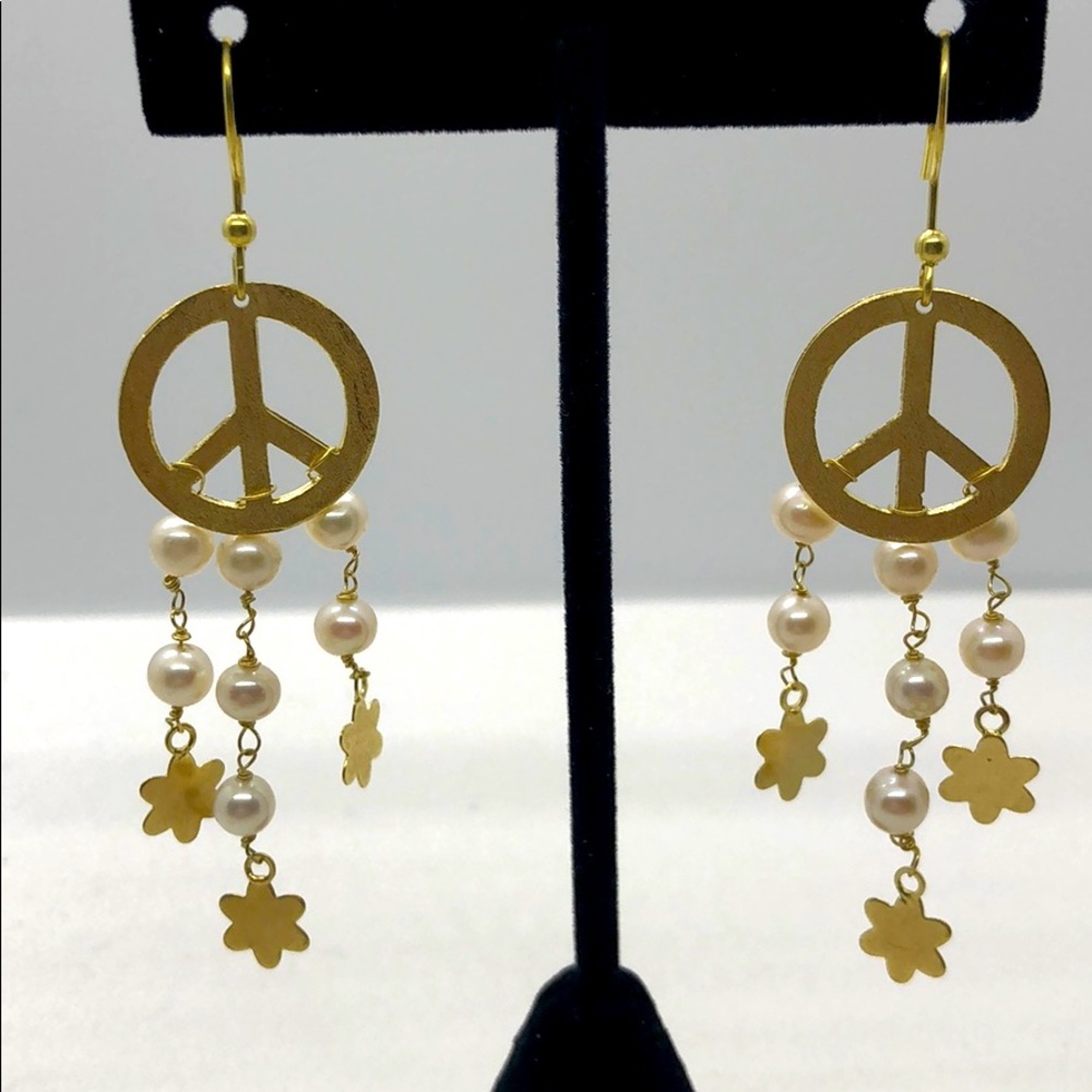 Peace earrings